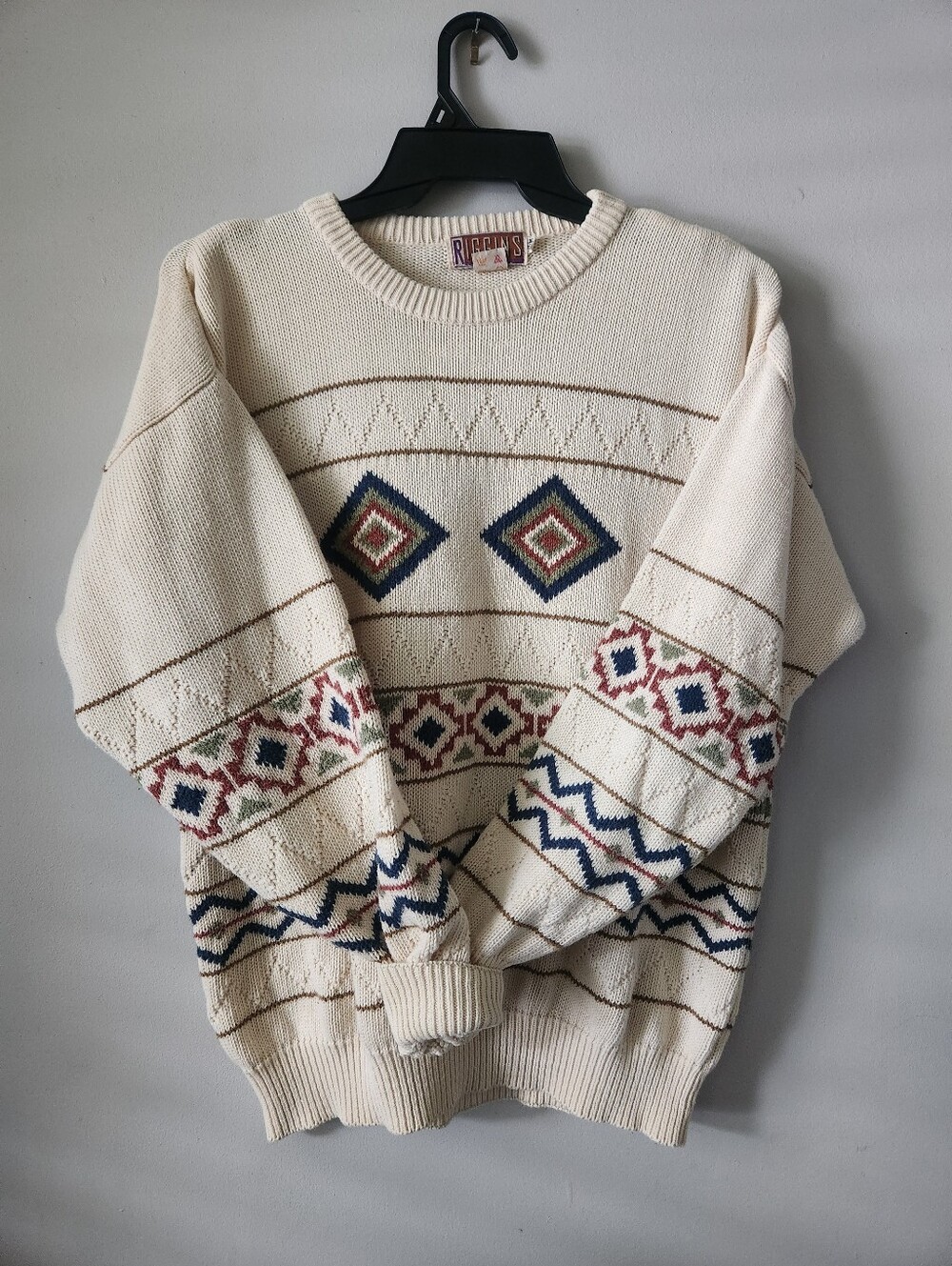Riggins Geometric Pattern Knit Sweater - Picture 10 of 11